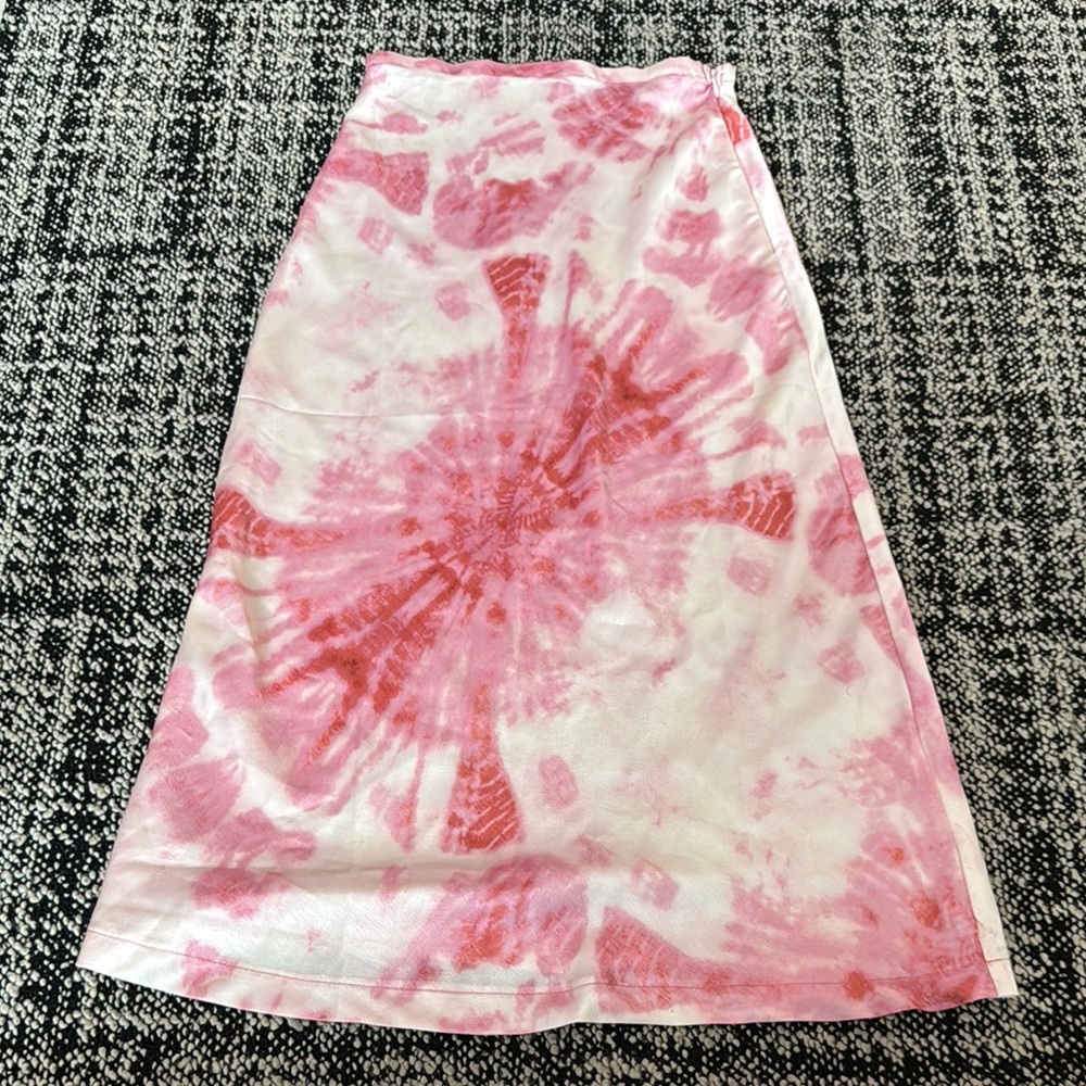 Lioness Pink Tie-Dye Skirt